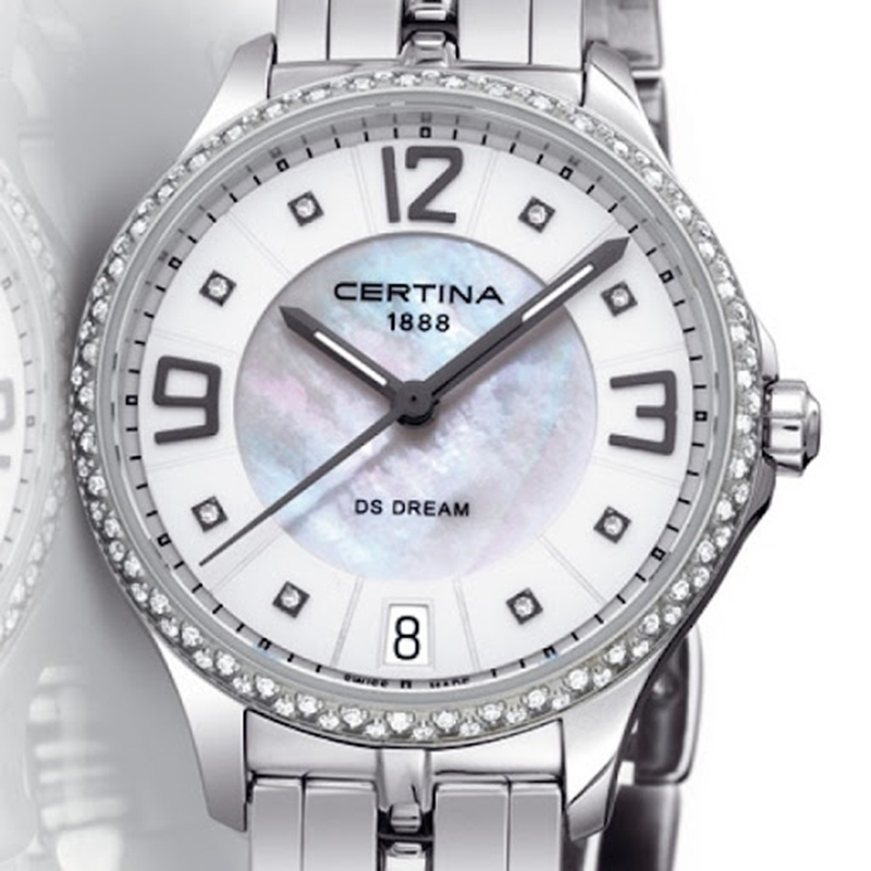 Mẫu đồng hồ Certina được đính kim cương tinh xảo